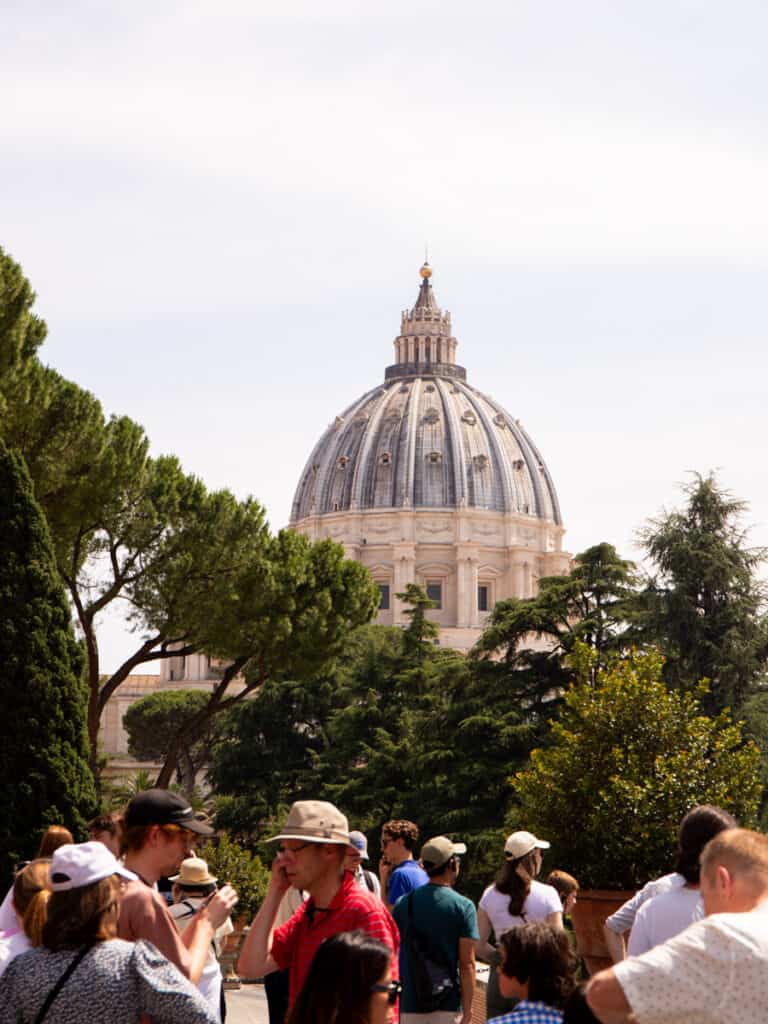 dome of st peter's basilica in the vatican
