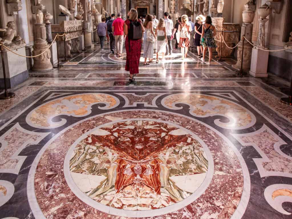 marble floor in vatican museum