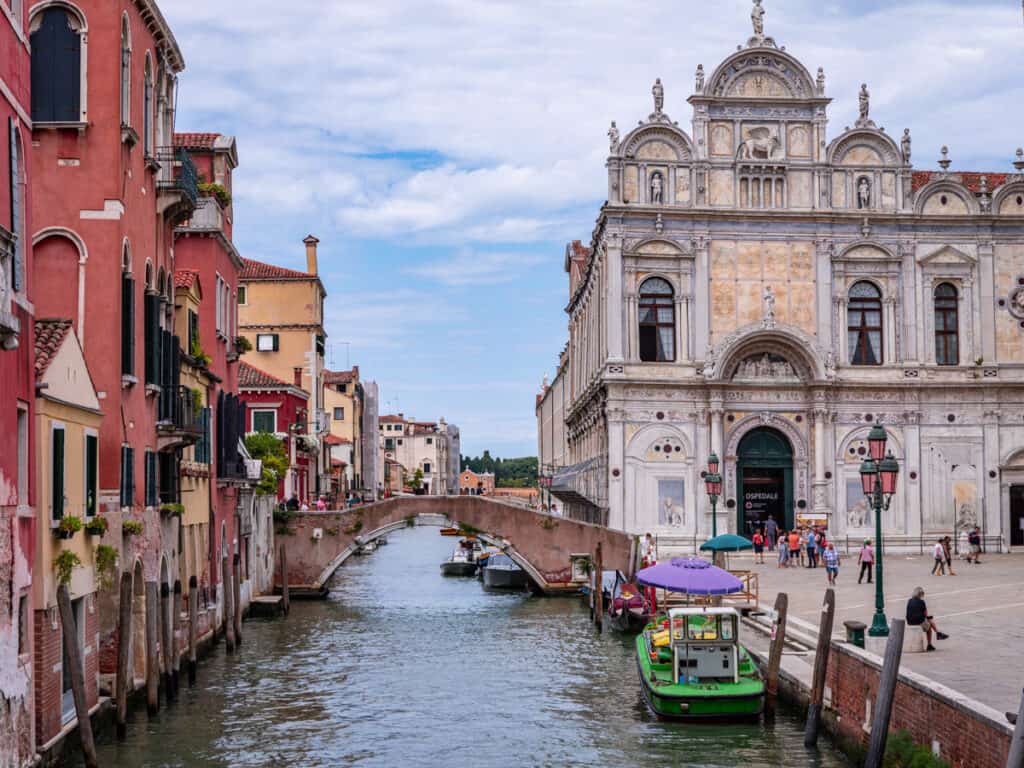 The Scuola Grande di San Marco on the canal