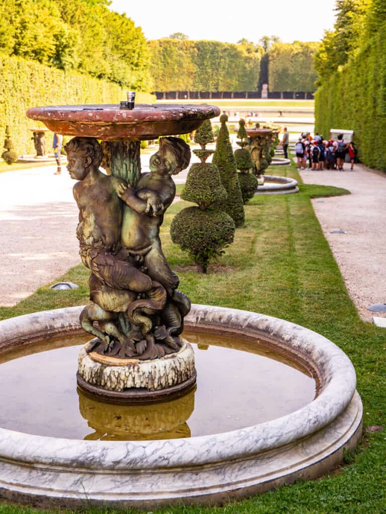 statues in garden