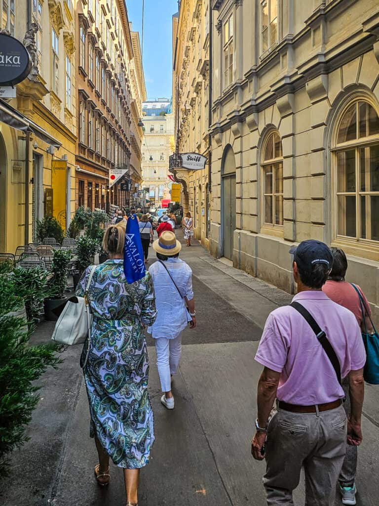 People exploring the streets of a city