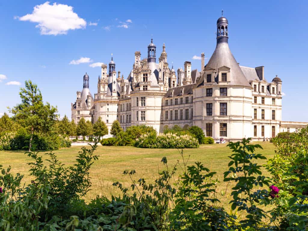 Château de Chambord surrounded by gardens