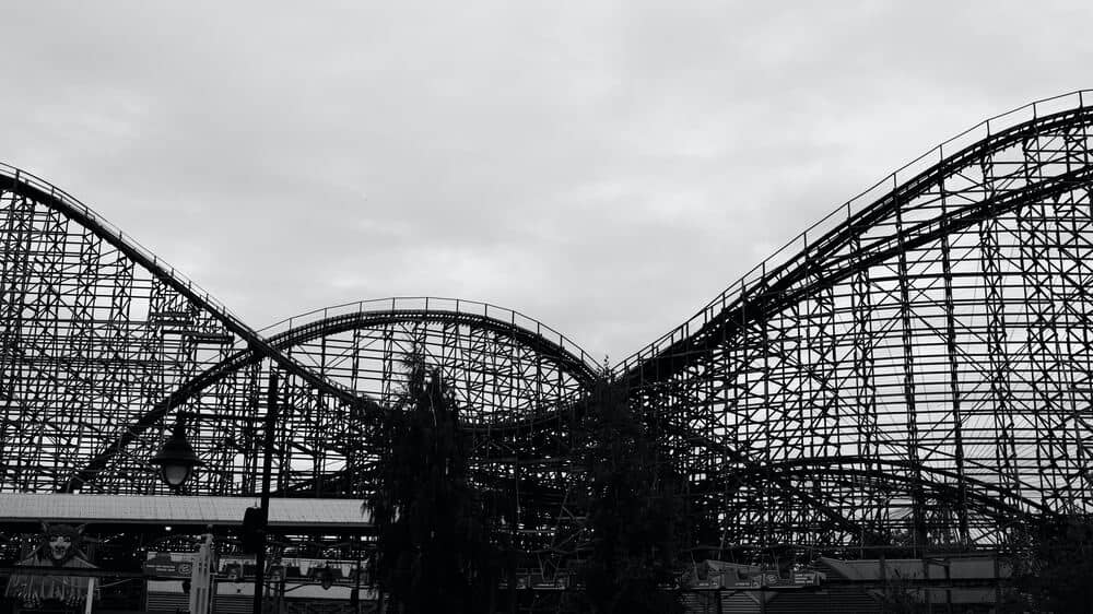 La Ronde Amusement Park wooden roller coaster