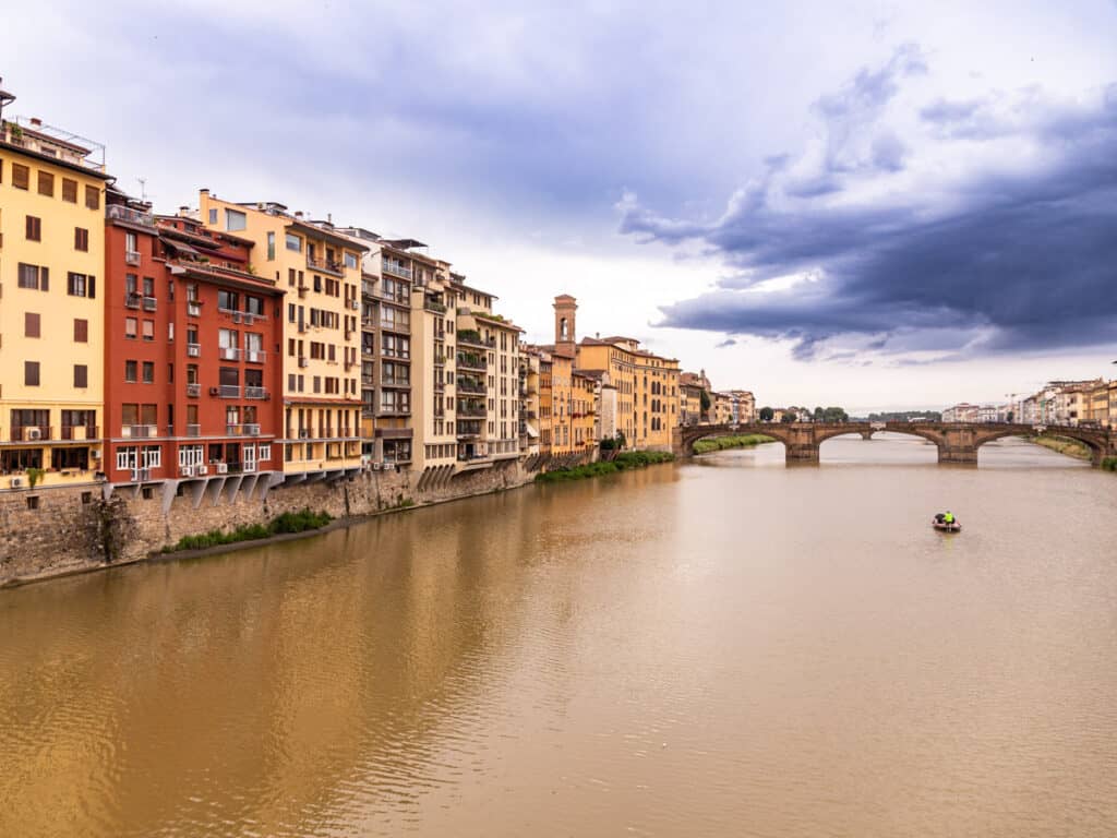 view of arno river and oltrarno