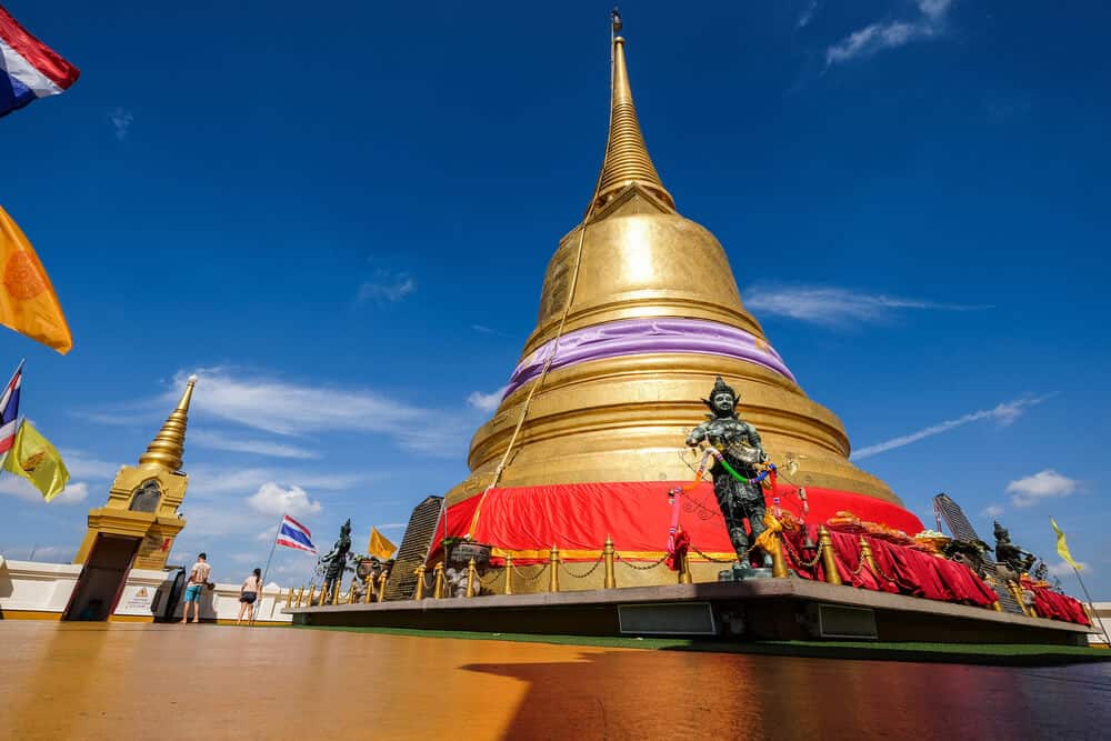 golden stupa on temple
