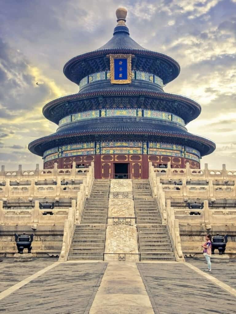stairs leading up to the Temple of Heaven in Beijing, China