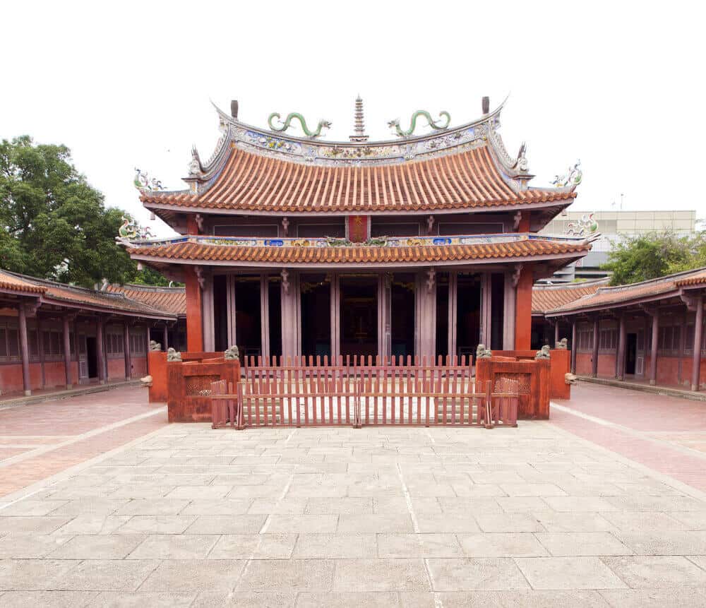 The exterior of Tainan Confucius Temple