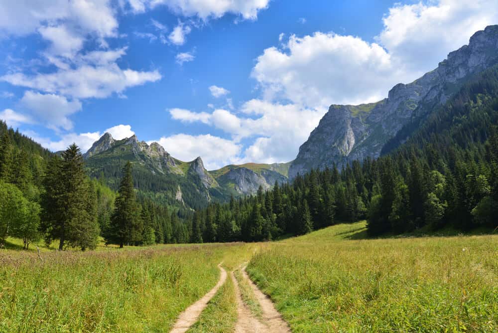 mountains in the Strazyska Valley Slovakia