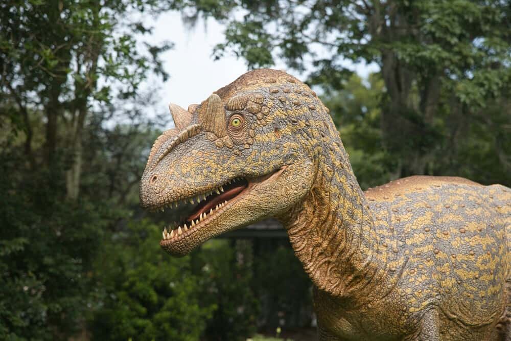 dinosaur statue Harry P Leu Gardens