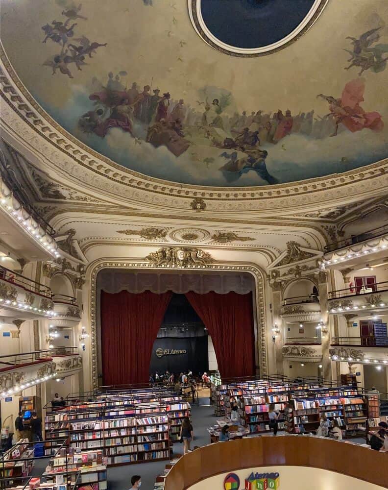 inside the El Ateneo Grand Splendid bookstore