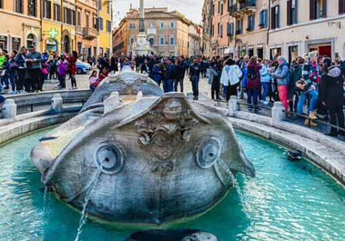 The Fontana della Barcaccia,